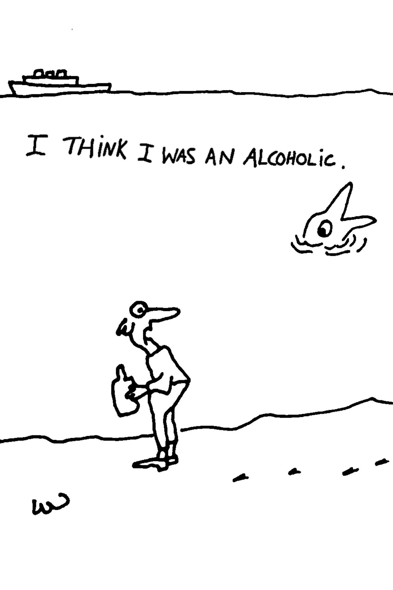 I Think I Was an Alcoholic Backdrop