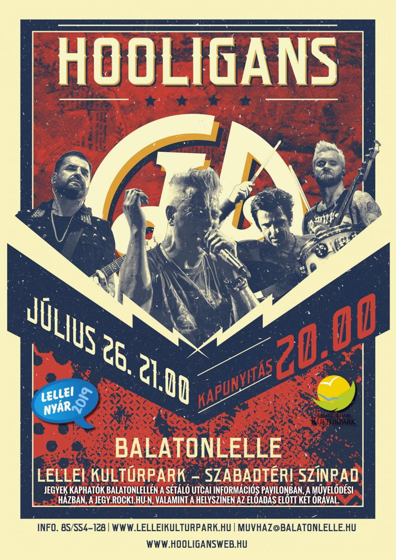 Hooligans - 15. Jubileumi Nagykoncert Budapest Sportaréna – plakát 2