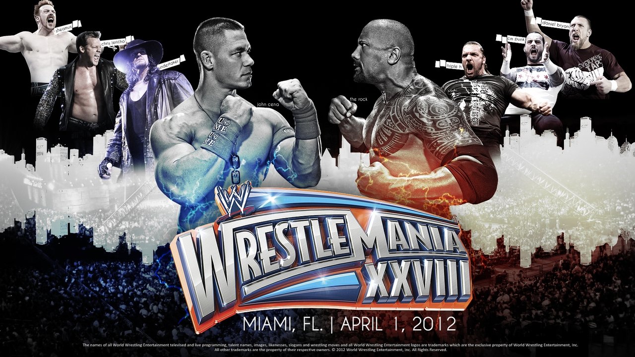 Scen från WWE WrestleMania XXVIII