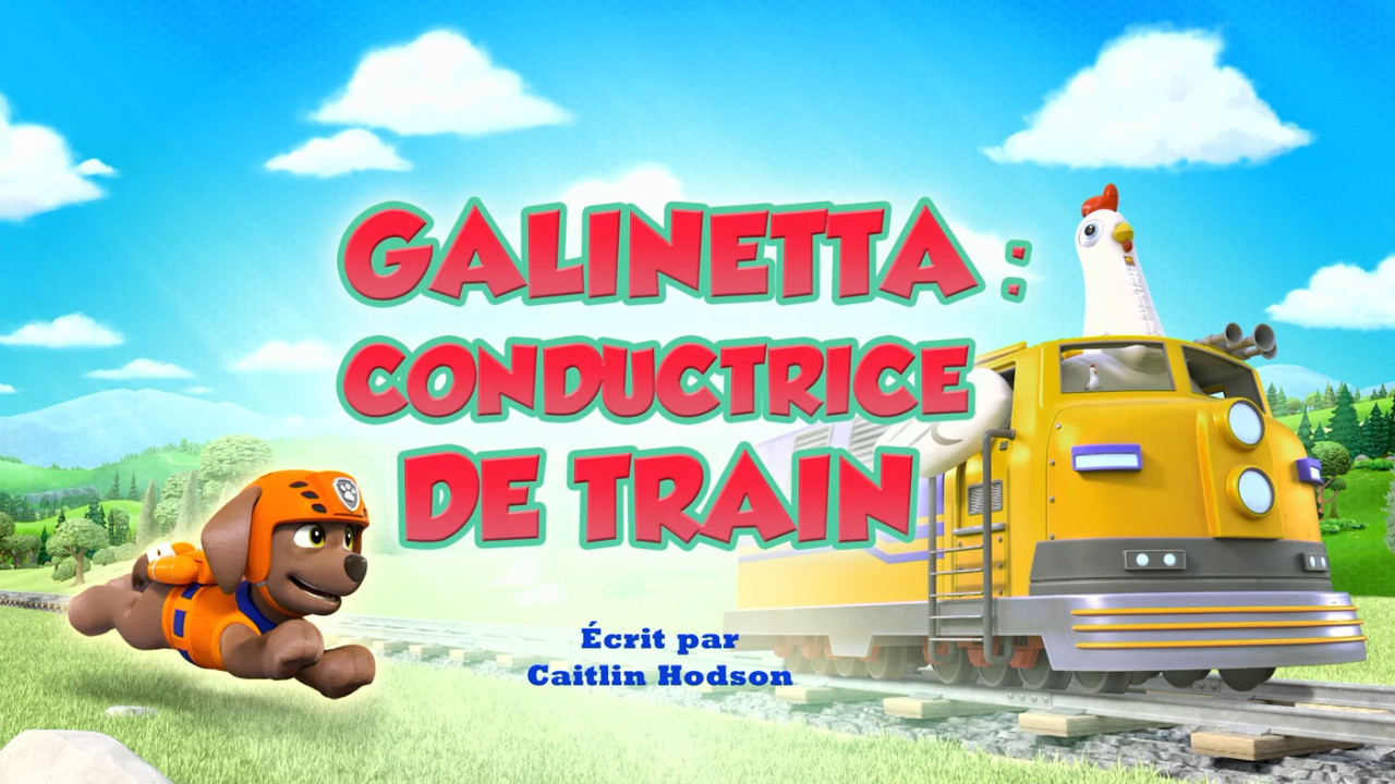 Galinetta conductrice de train