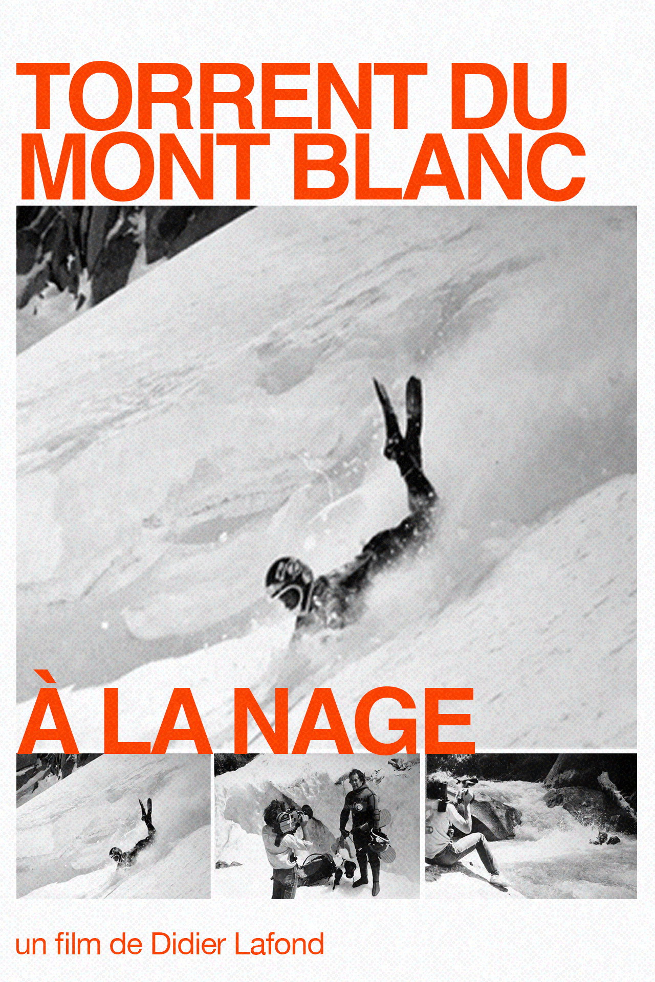 Torrent du Mont Blanc à la nage filmaffisch