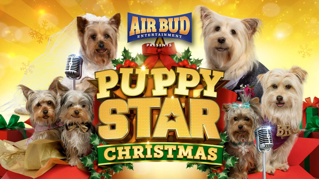 Puppy Star Christmas background