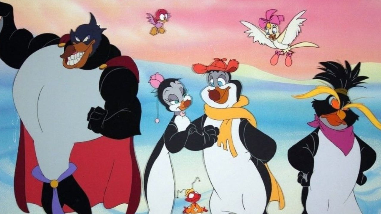 Cinematic still from the movie The Pebble and the Penguin