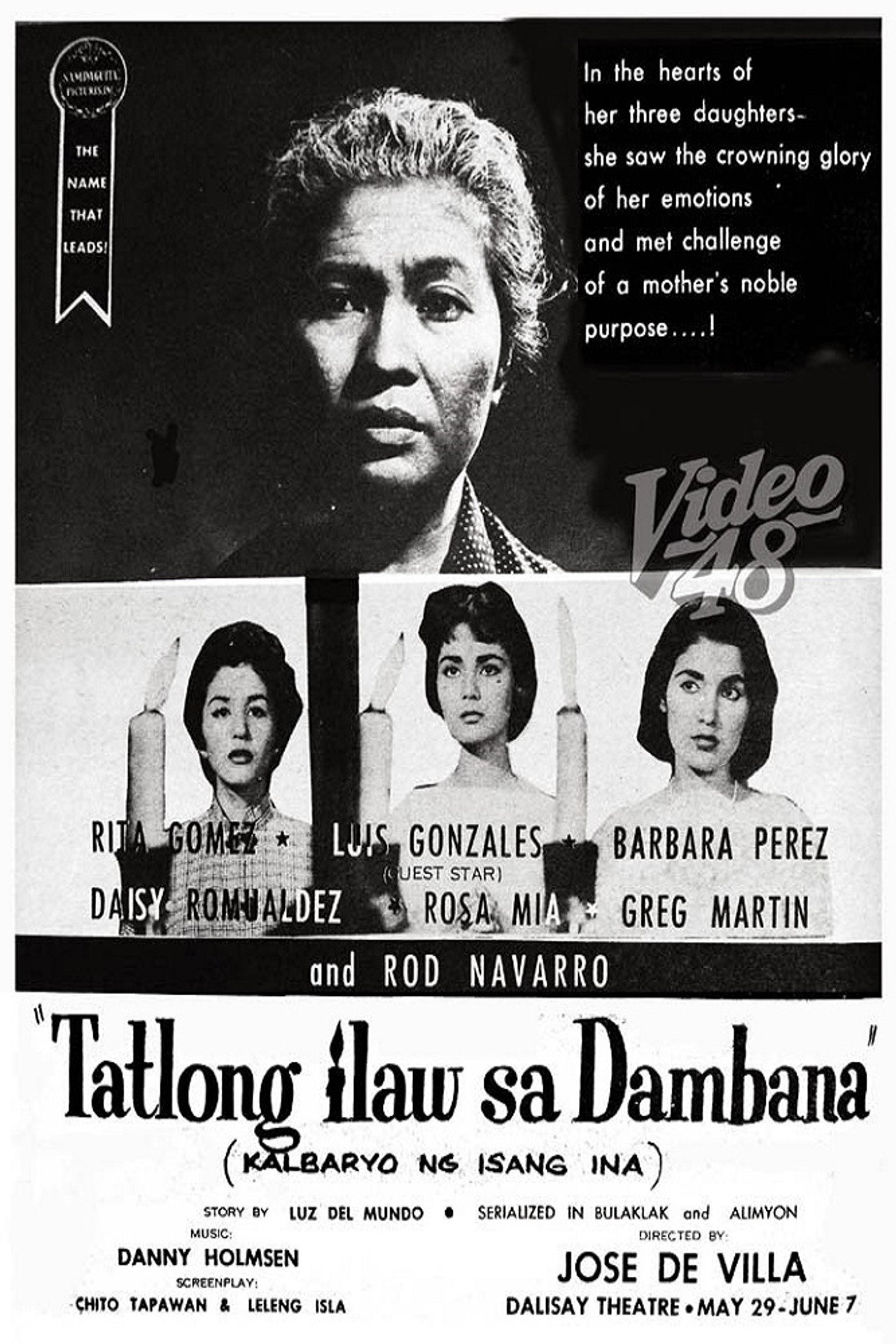 Tatlong Ilaw sa Dambana filmaffisch