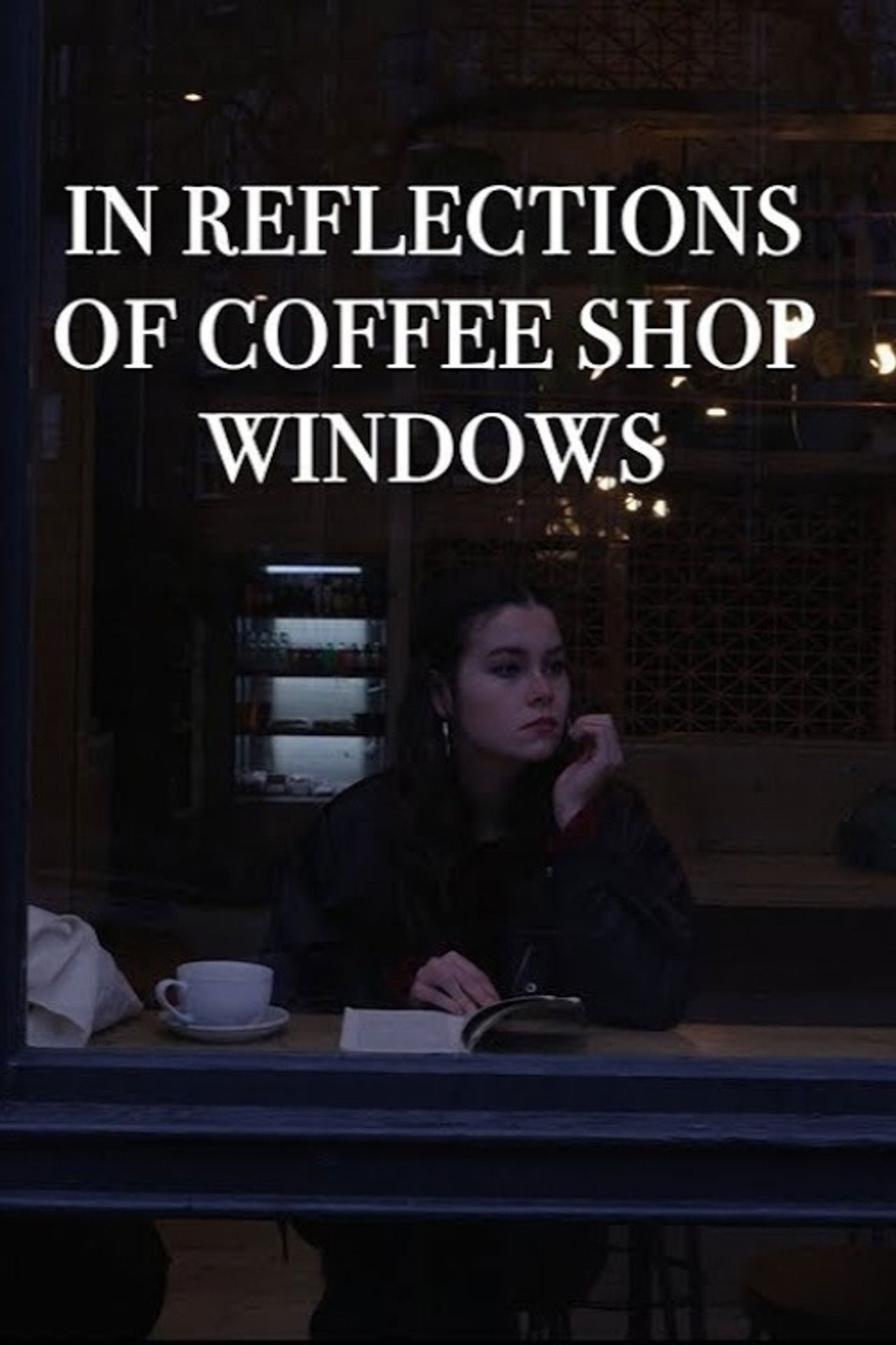 In Reflections of Coffee Shop Windows Backdrop