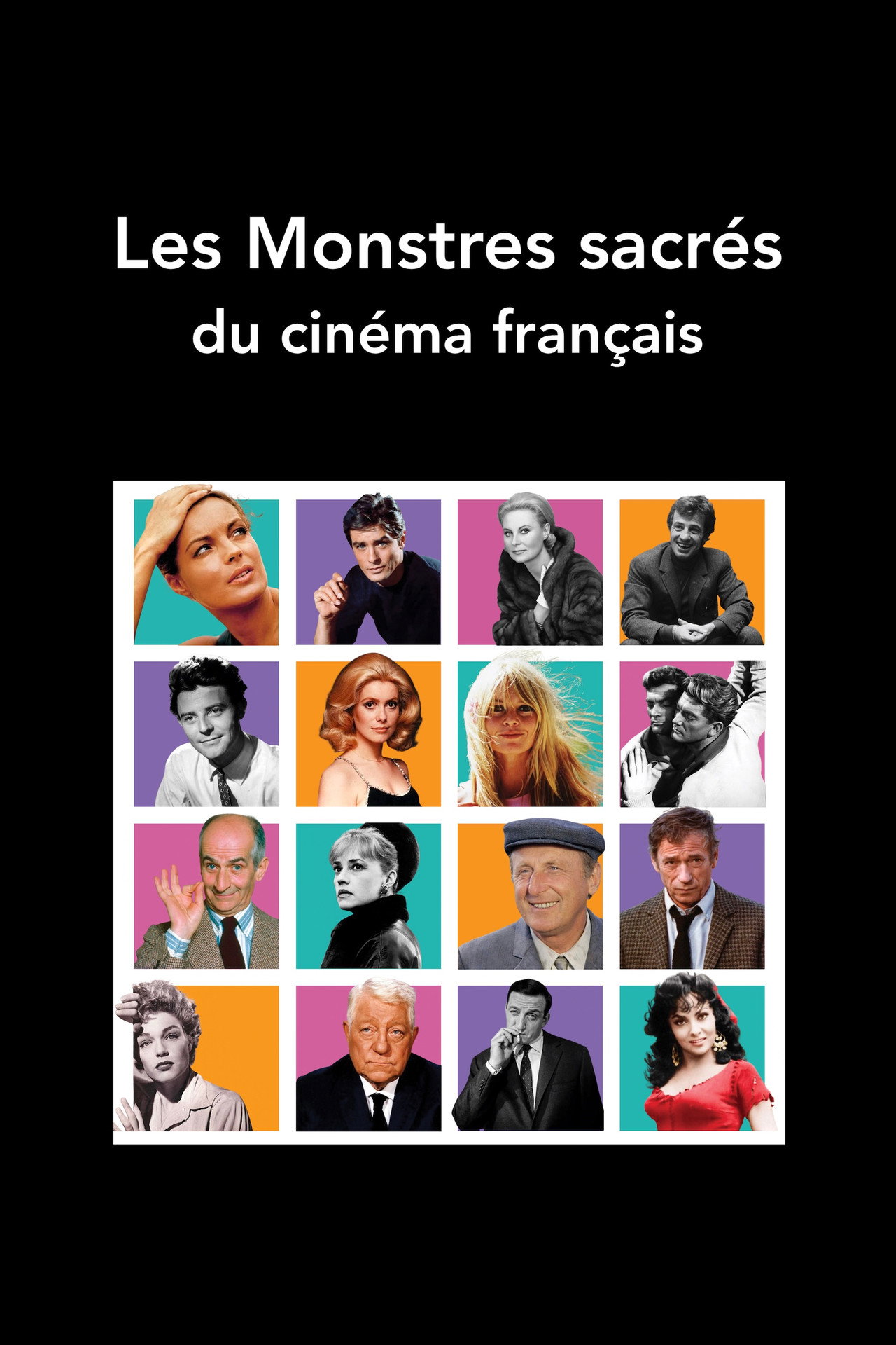 Les monstres sacrés du cinéma français filmaffisch