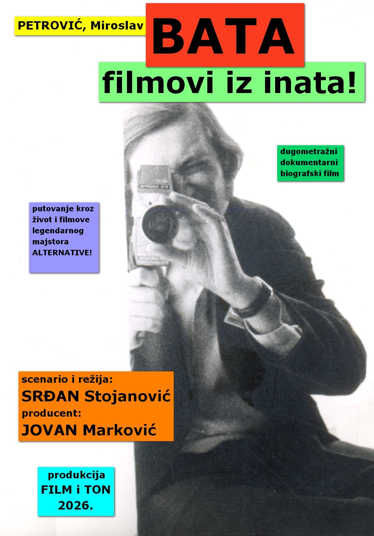 Petrović, Miroslav Bata: filmovi iz inata! filmaffisch