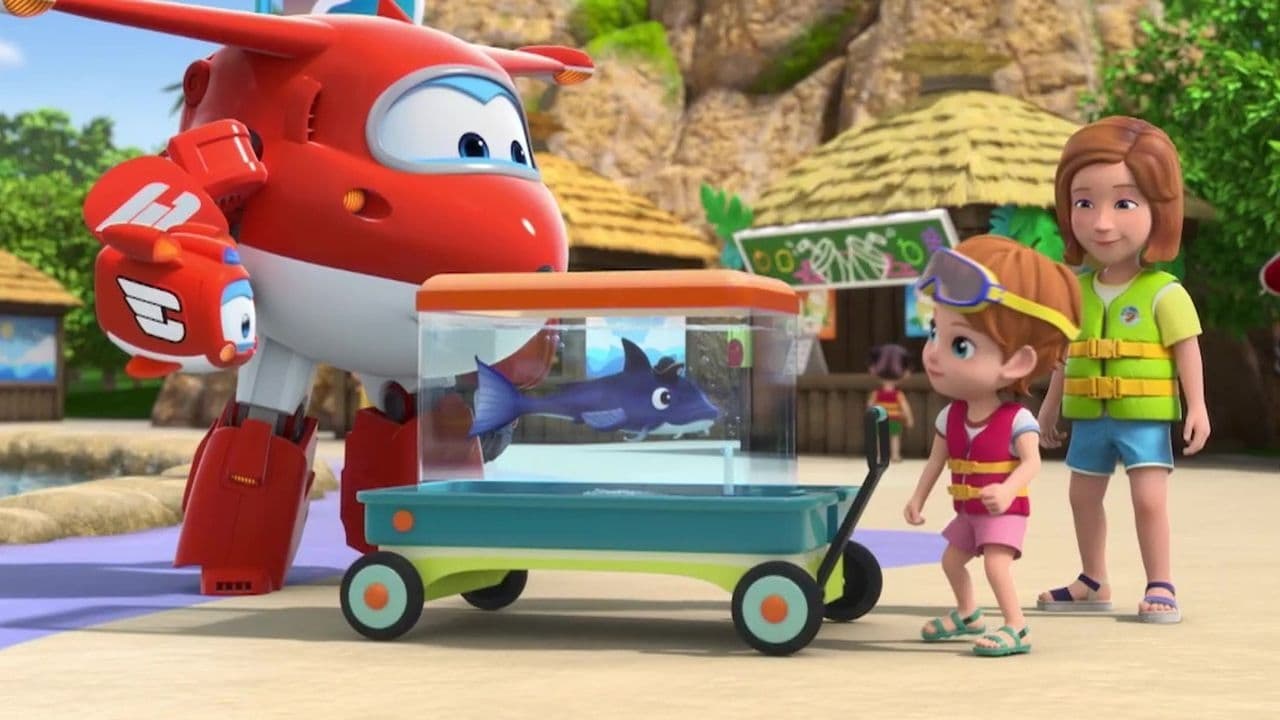 Super Wings - Season 5 Episode 29 : There's a Shark in My Water Park