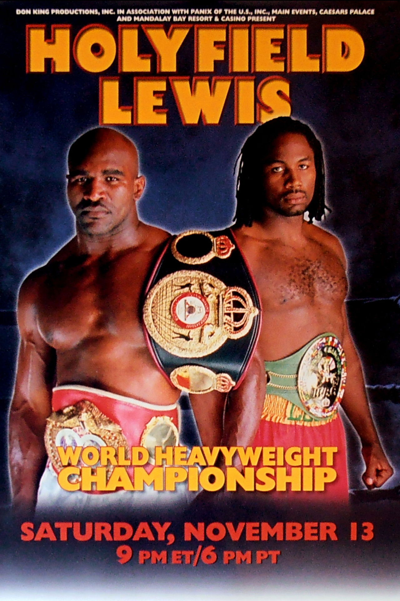 Evander Holyfield vs. Lennox Lewis II Backdrop
