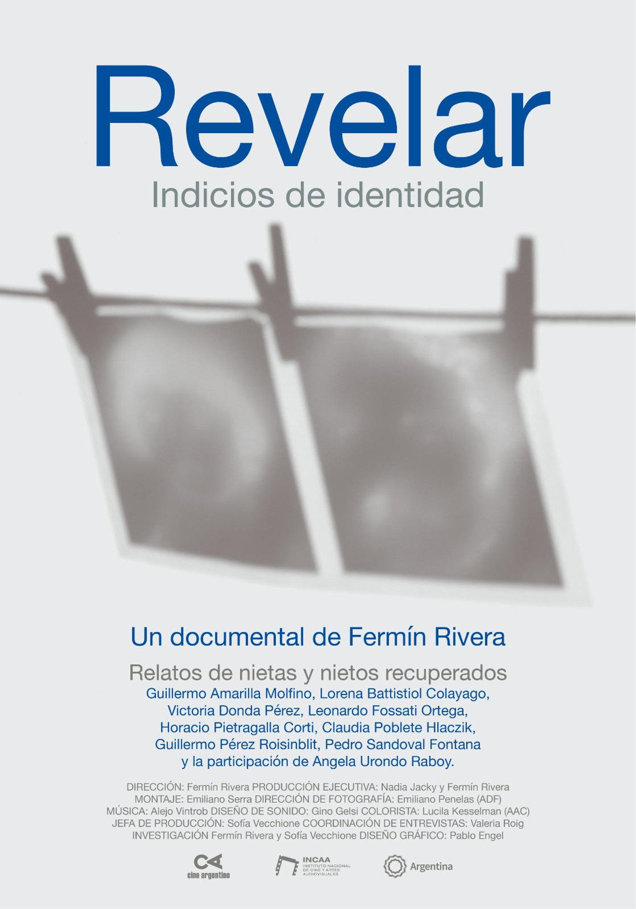 Revelar: Indicios de identidad filmaffisch