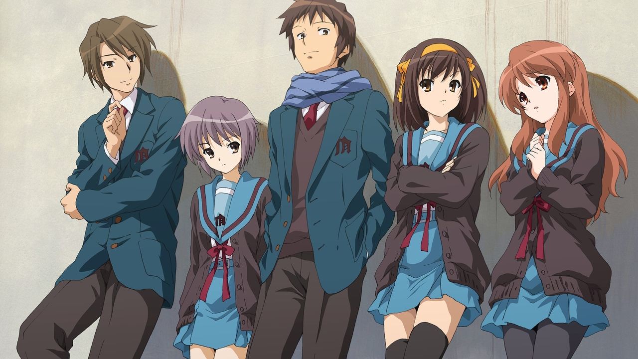 Scen från The Disappearance of Haruhi Suzumiya