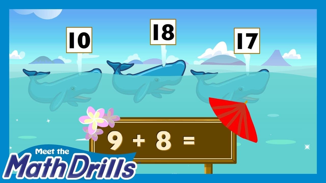 Meet the Math Drills - Addition background