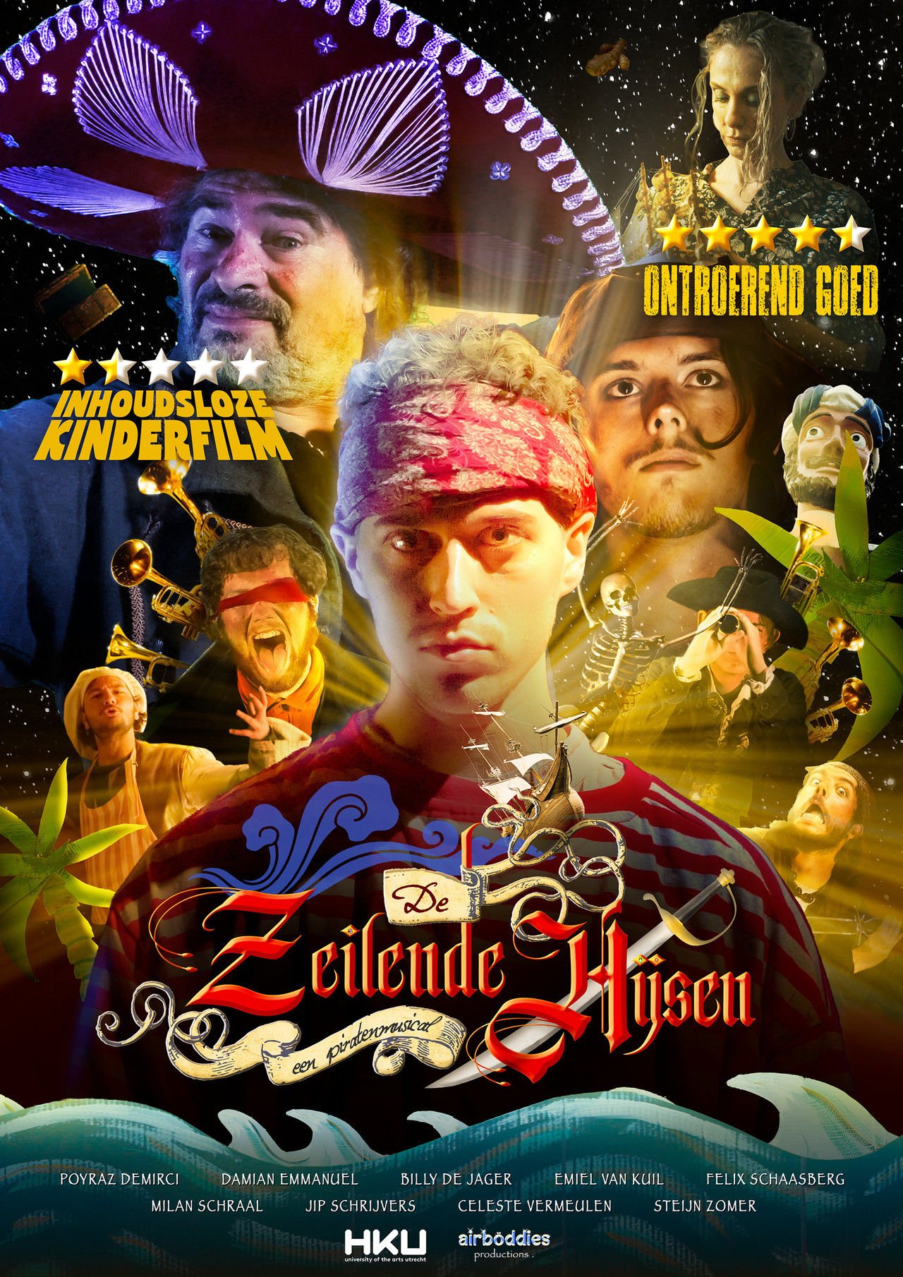 De Zeilende Hijsen: Een Piratenmusical Backdrop