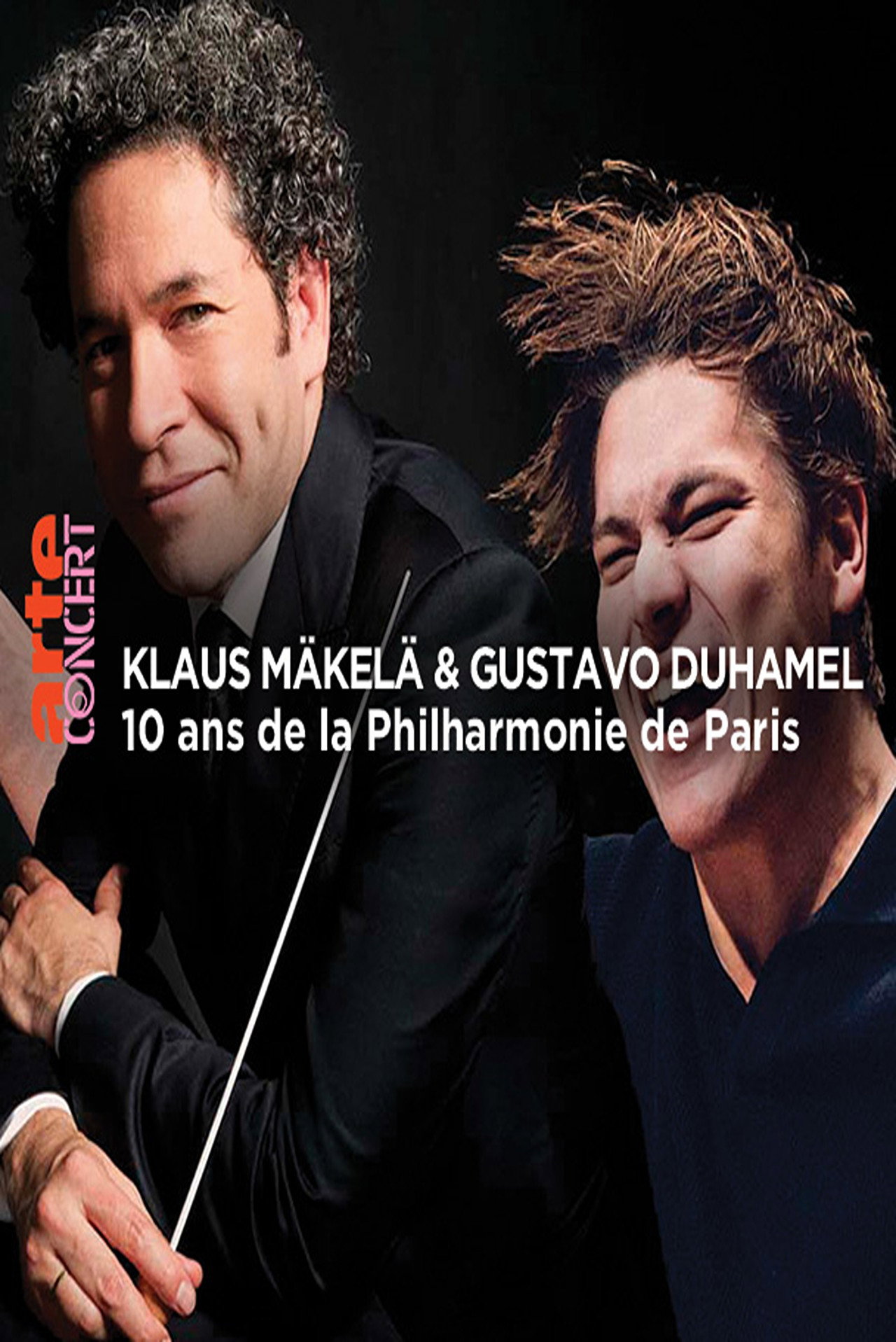 Klaus Mäkelä et Gustavo Dudamel dirigent Boulez, Beethoven et Poulenc 10 ans de la Philharmonie de Paris filmaffisch
