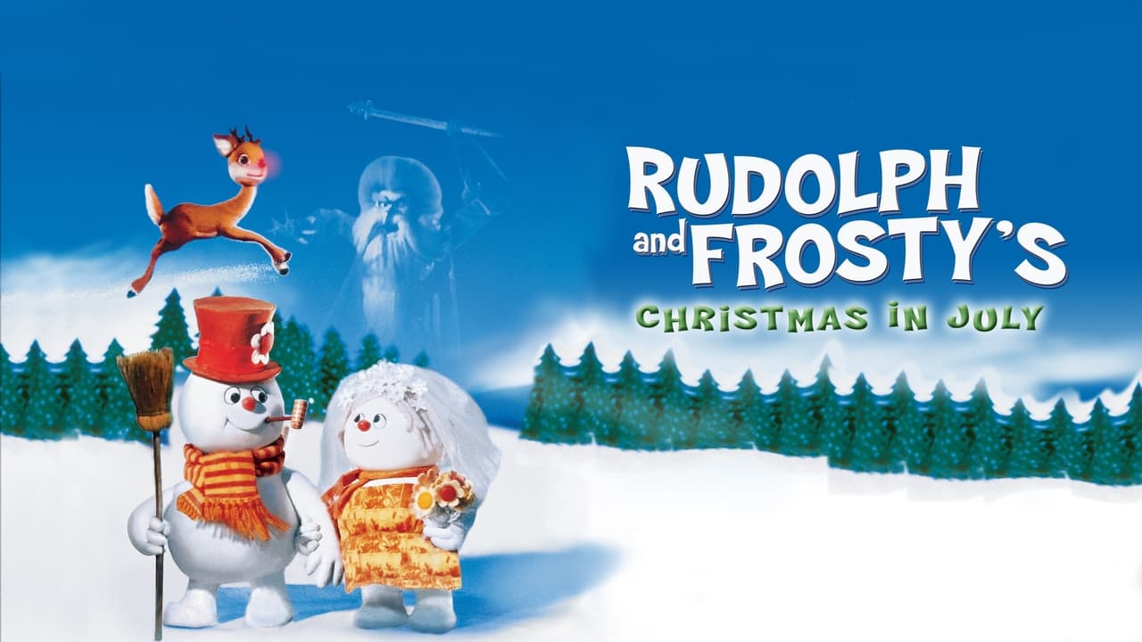 Rudolph and Frosty's Christmas in July background