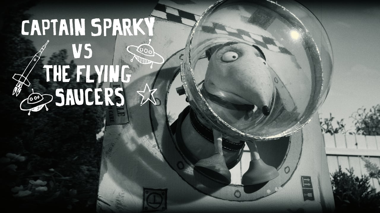 Captain Sparky vs. The Flying Saucers background
