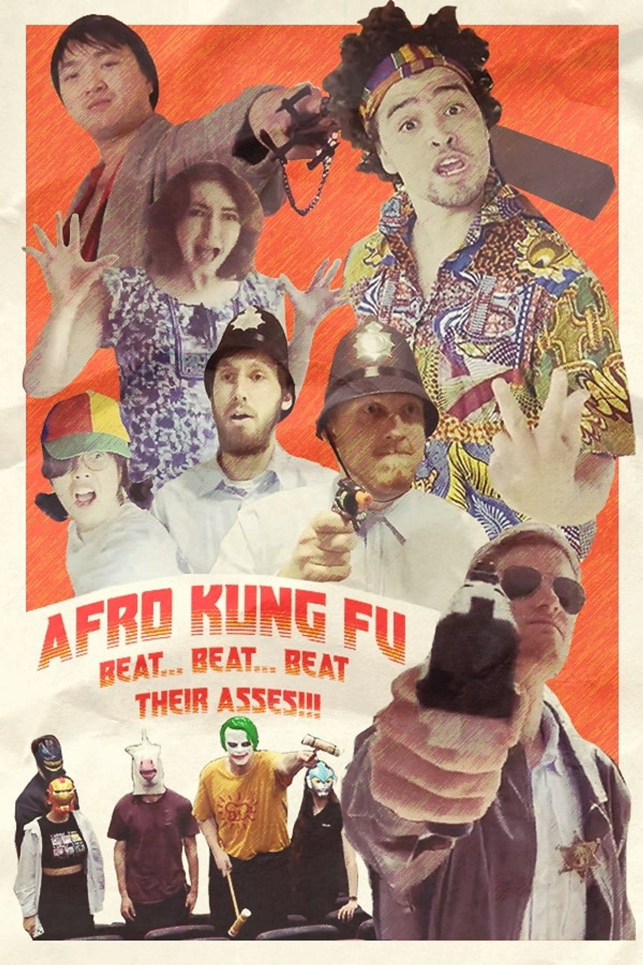 Afro Kung Fu Beat... Beat... Beat Their Asses!!!! Backdrop