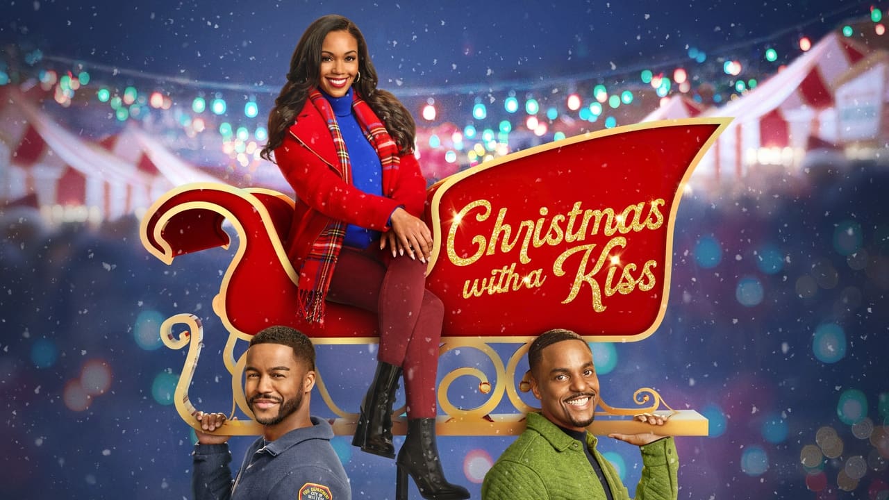 Christmas with a Kiss background