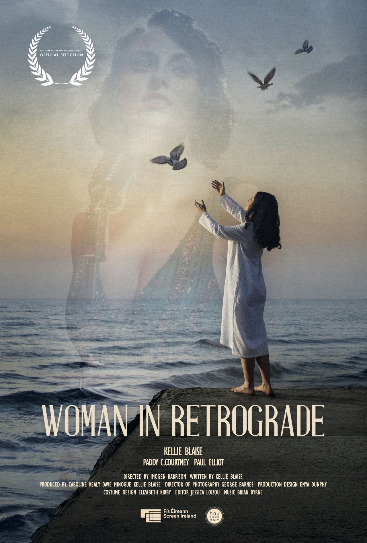 Woman in Retrograde Backdrop