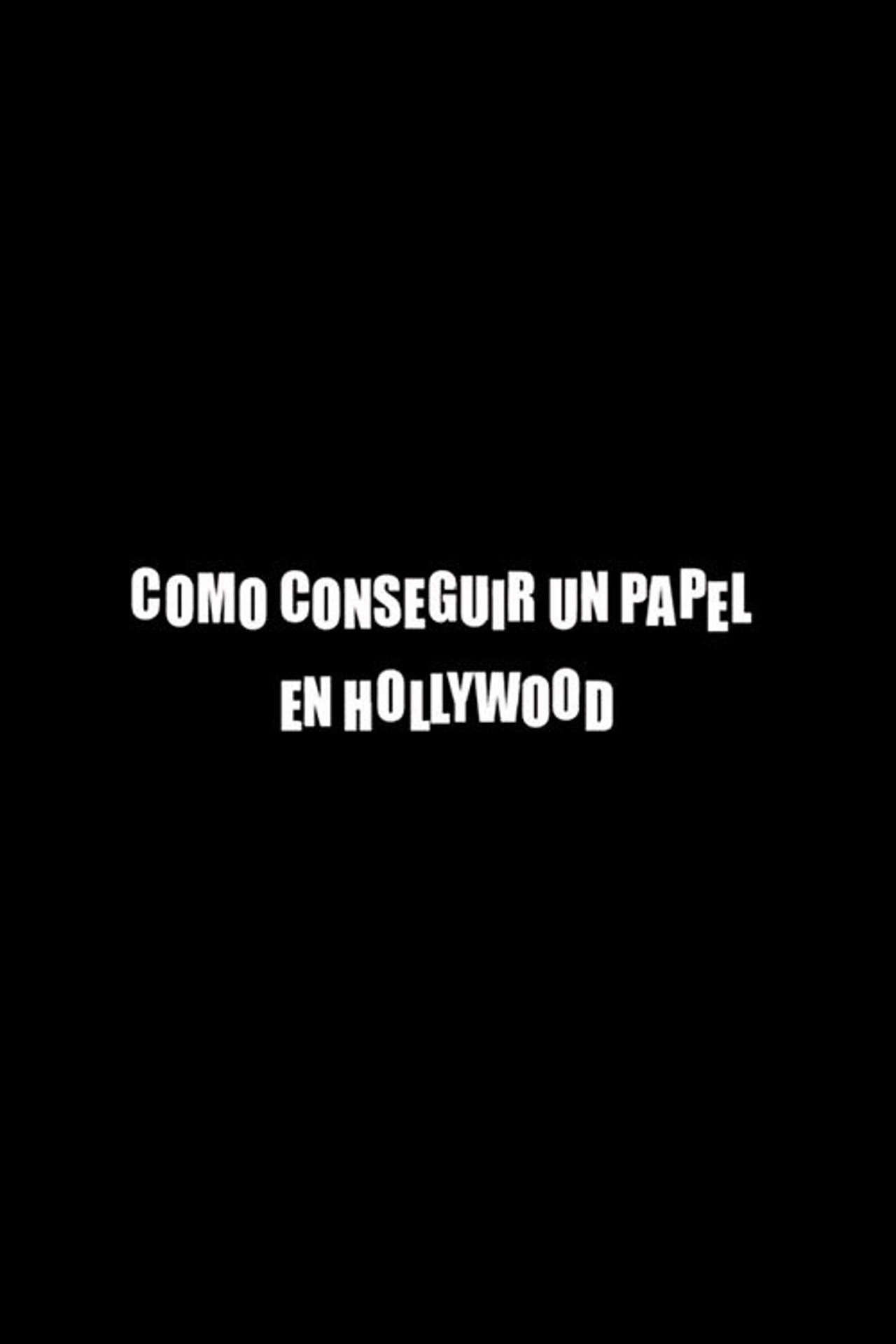 Cómo conseguir un papel en Hollywood Backdrop