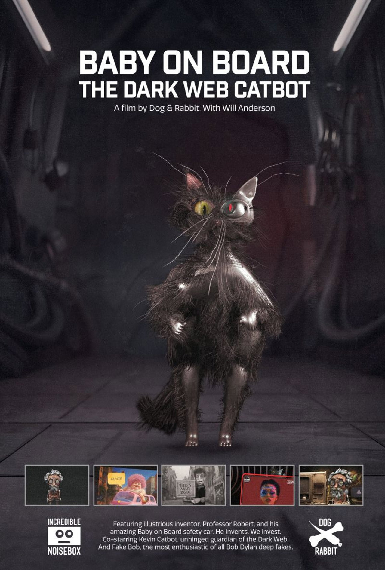 Baby on Board. The Dark Web Catbot filmaffisch