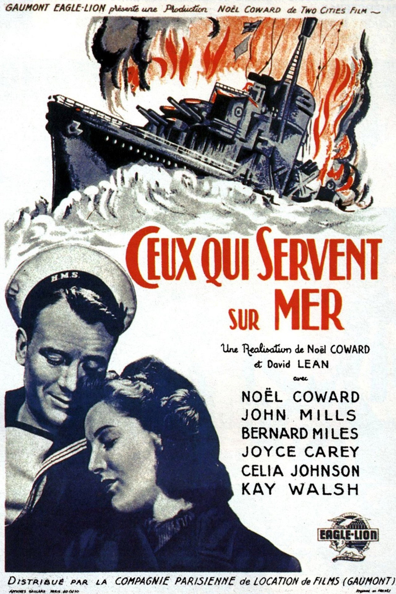 Ceux qui servent en mer poster
