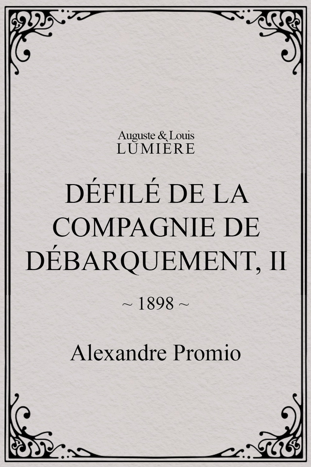 Défilé de la compagnie de débarquement, II