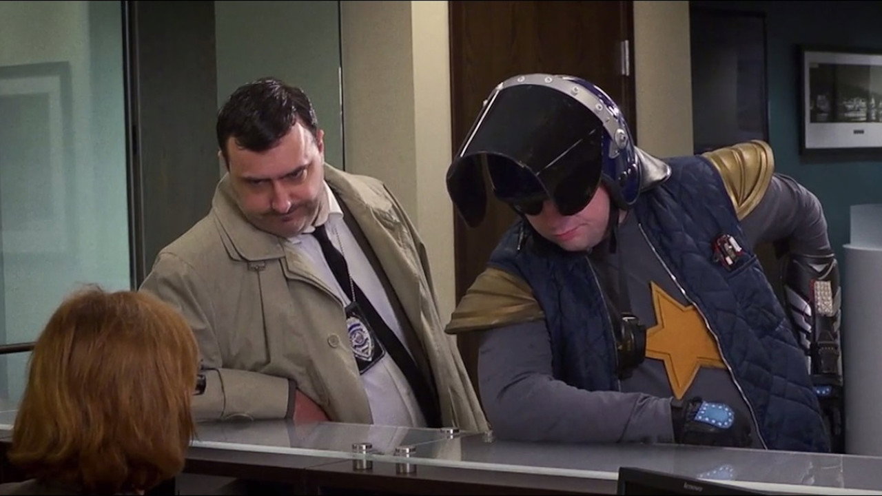 Space Cop backdrop