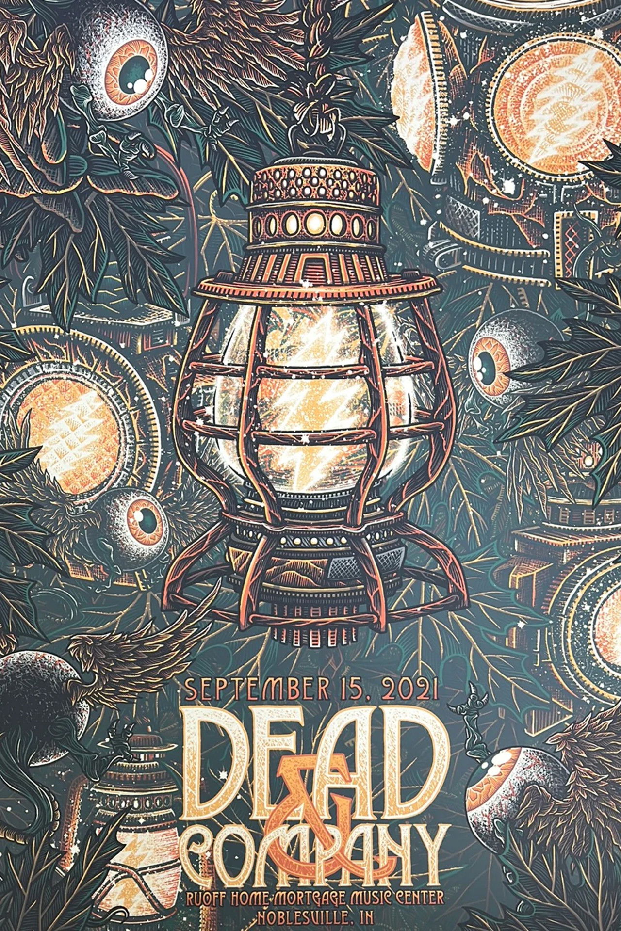 Dead & Company: 2021-09-15 Ruoff Home Mortgage Music Center, Noblesville, IN Backdrop