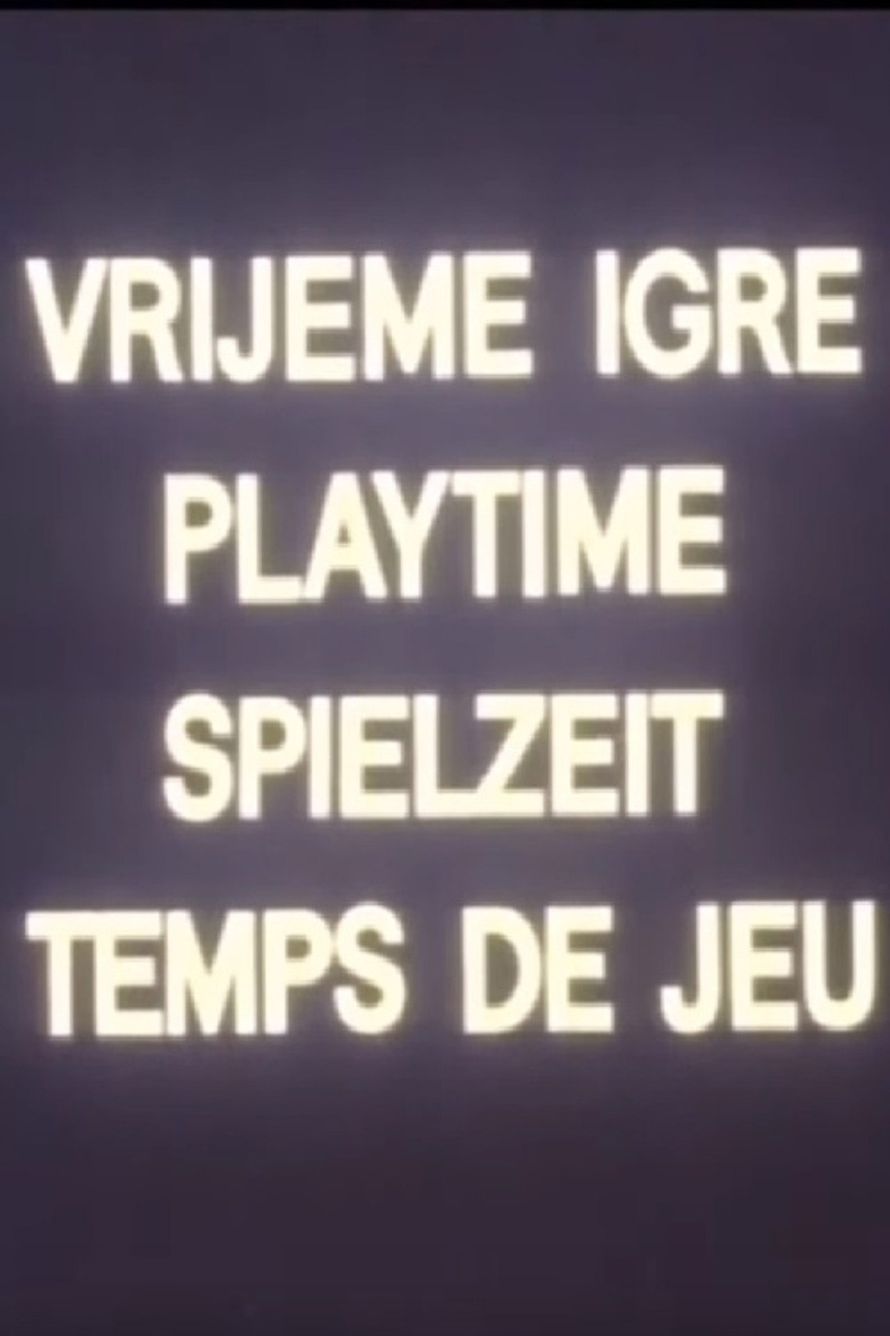 Vrijeme igre filmaffisch