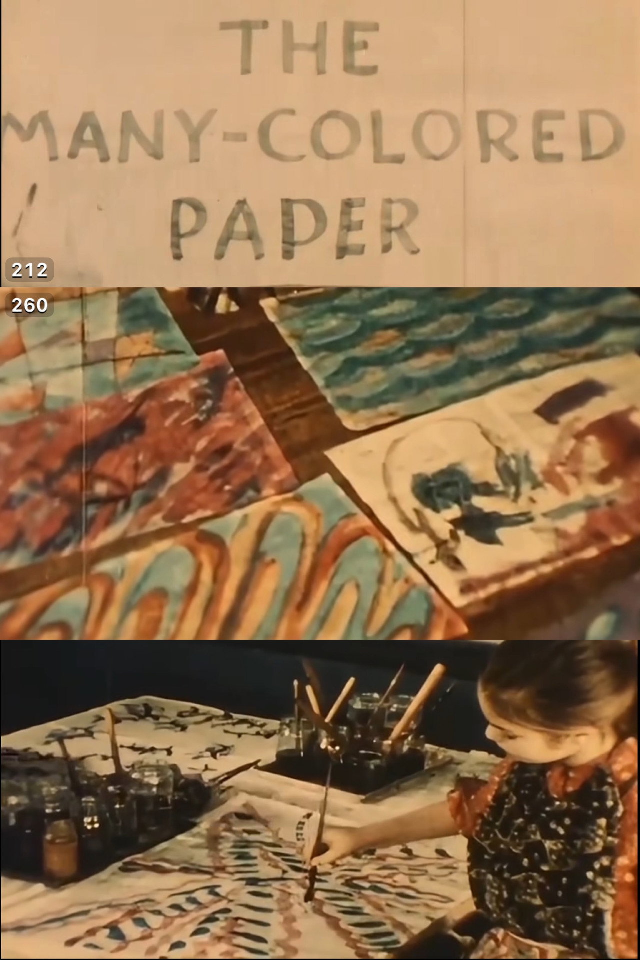 THE MANY COLORED PAPER filmaffisch