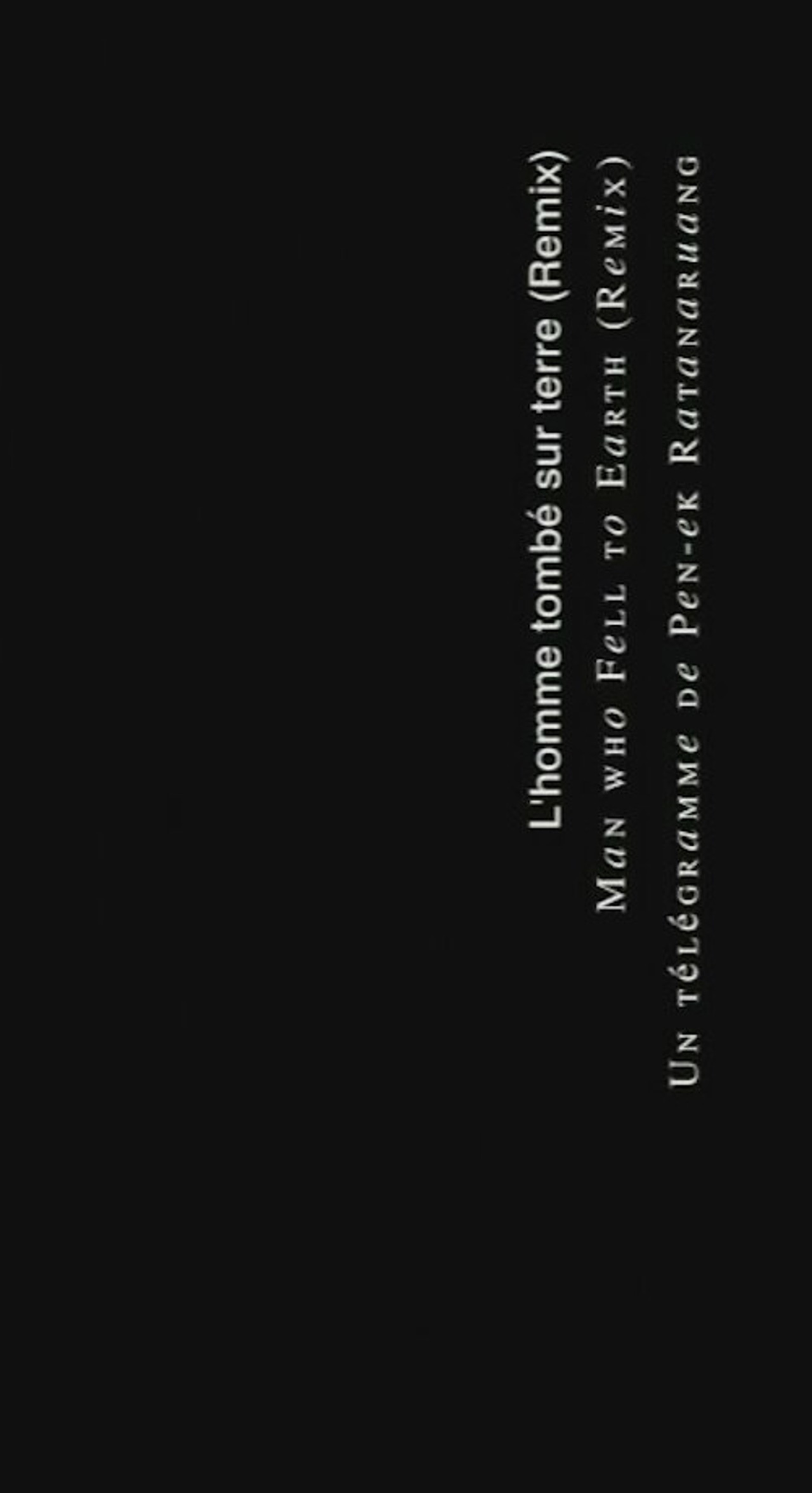 The Man Who Fell to Earth (Remix) filmaffisch