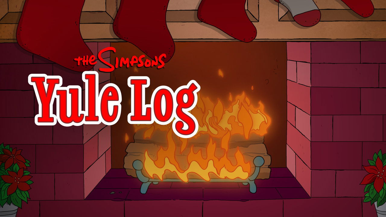 The Simpsons Yule Log