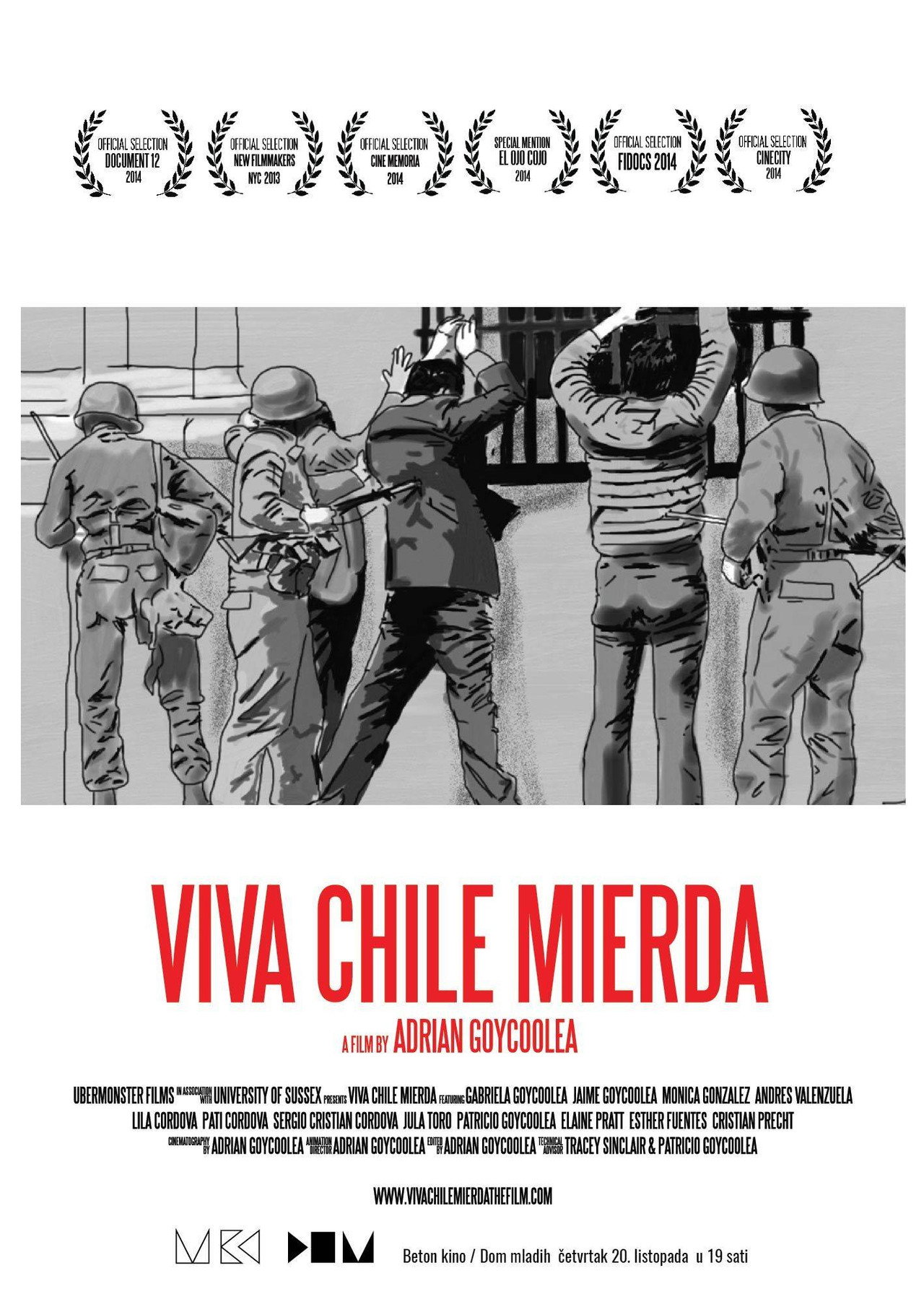 ¡Viva Chile mierda! filmaffisch