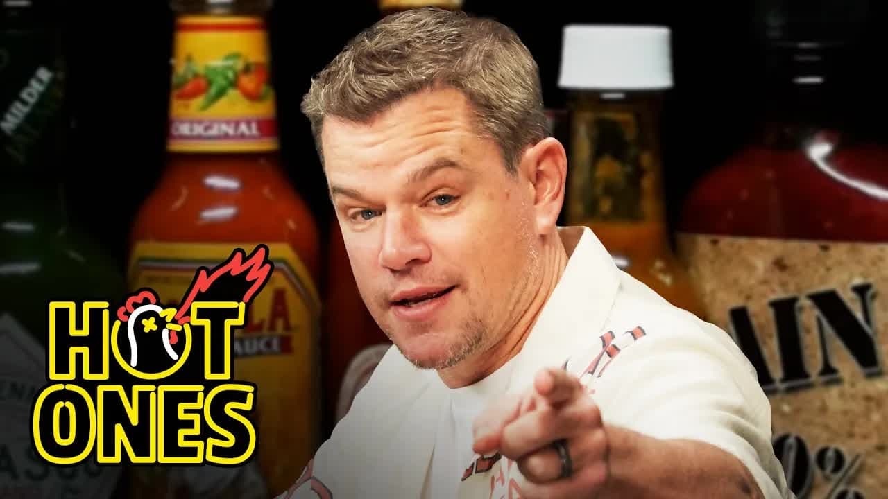Hot Ones - Season 15 Episode 11 : Matt Damon Sweats from His Scalp While Eating Spicy Wings