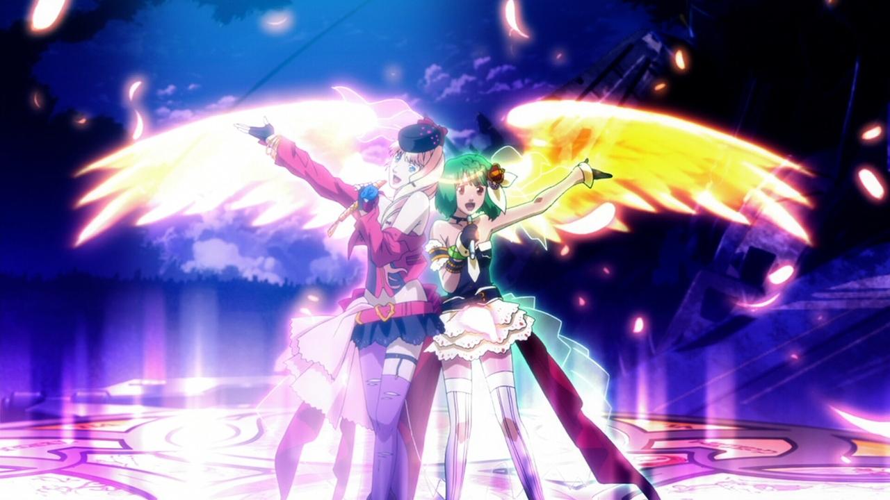 Scen från Macross Frontier: The Wings of Goodbye