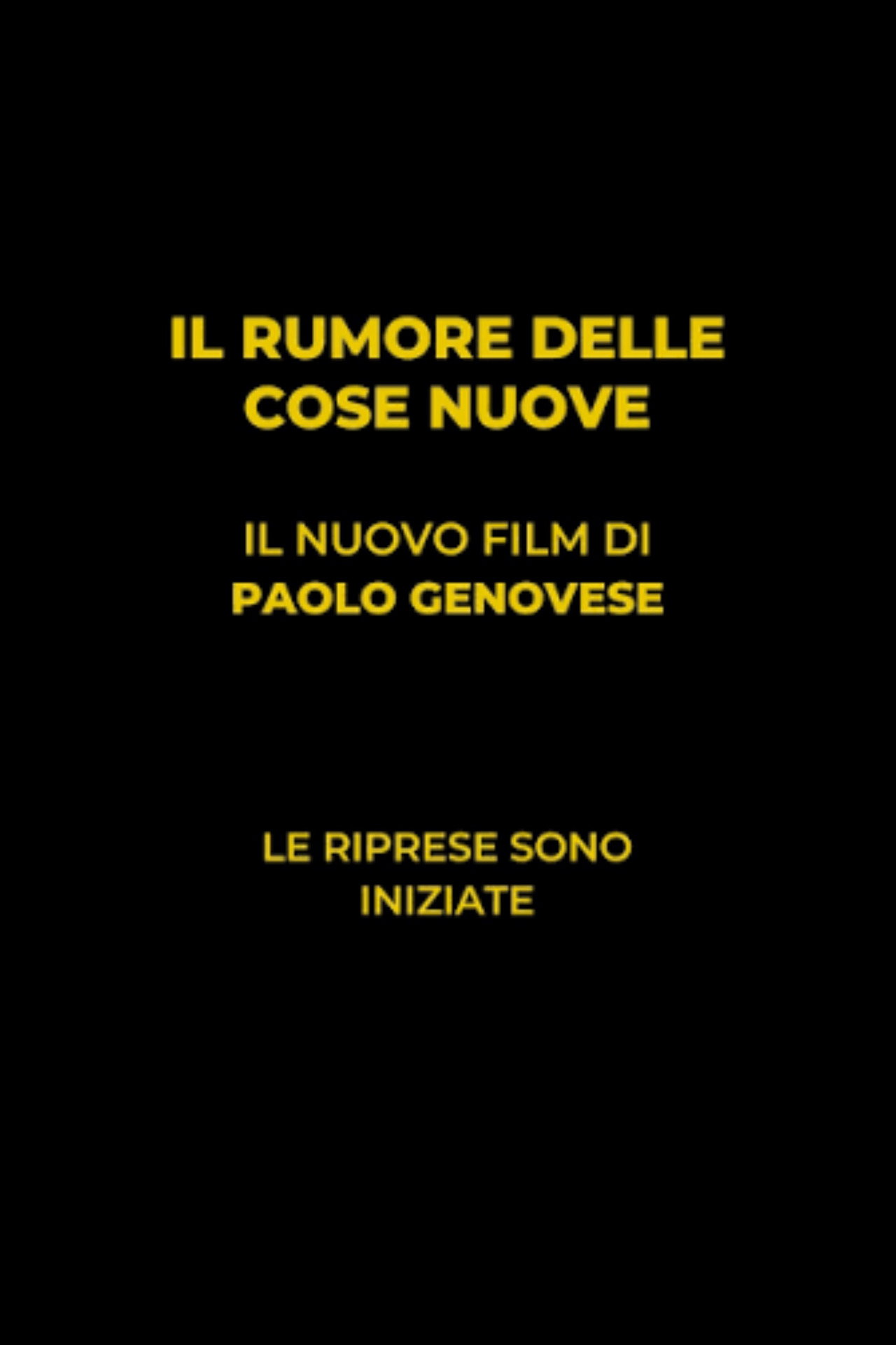 Il rumore delle cose nuove