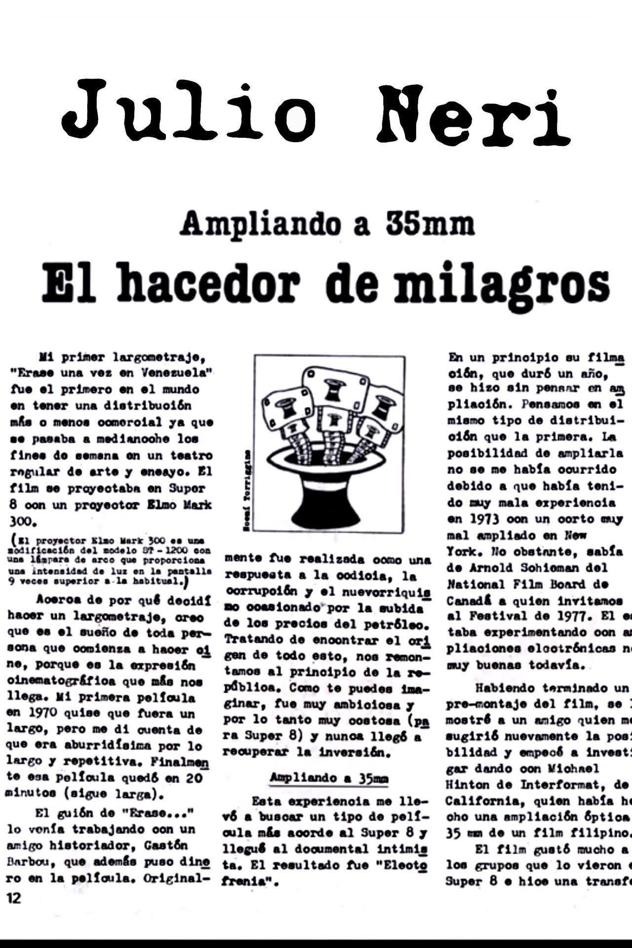 El hacedor de milagros filmaffisch