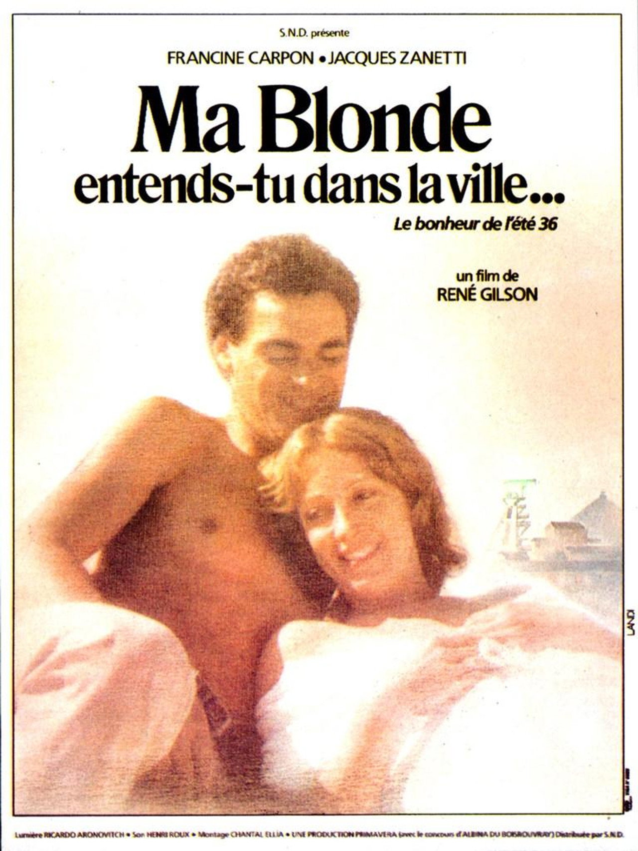 Ma blonde, entends-tu dans la ville? filmaffisch