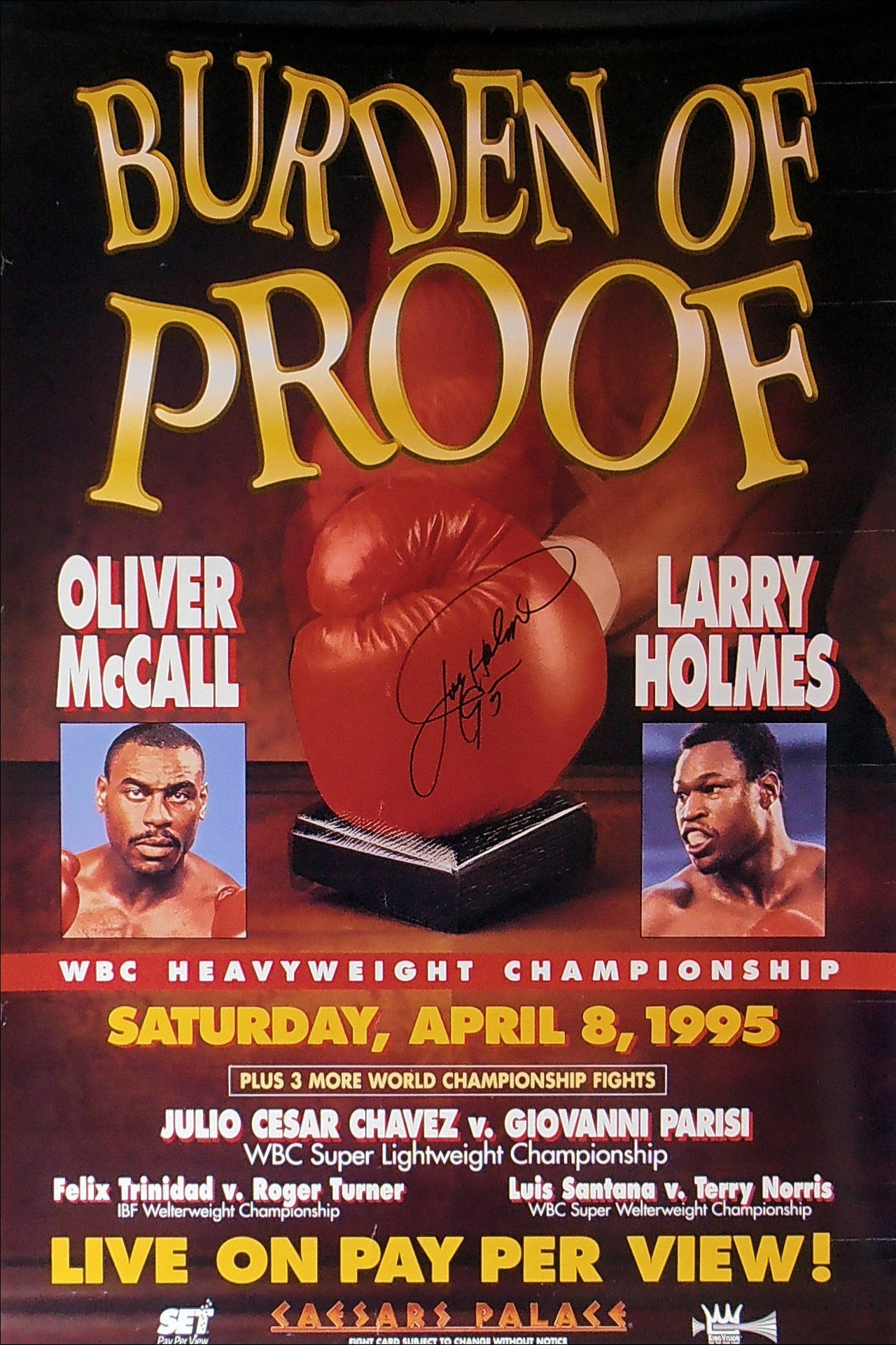 Oliver McCall vs. Larry Holmes filmaffisch