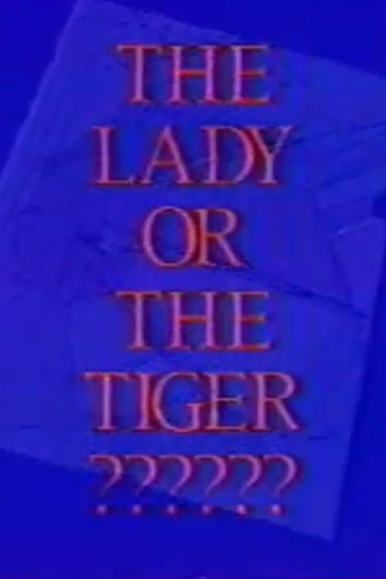 The Lady or The Tiger filmaffisch