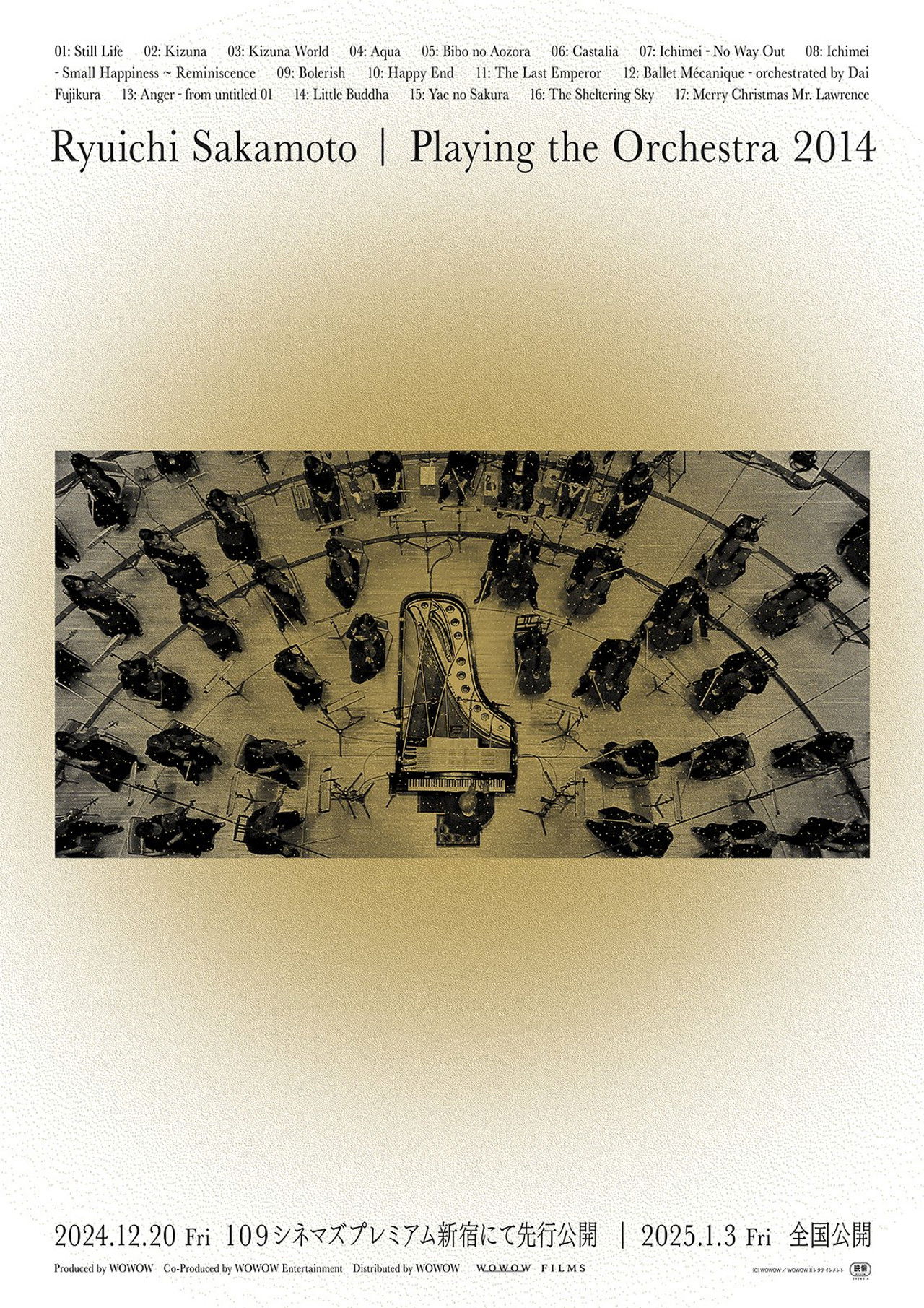 Ryuichi Sakamoto | Playing the Orchestra 2014 poster