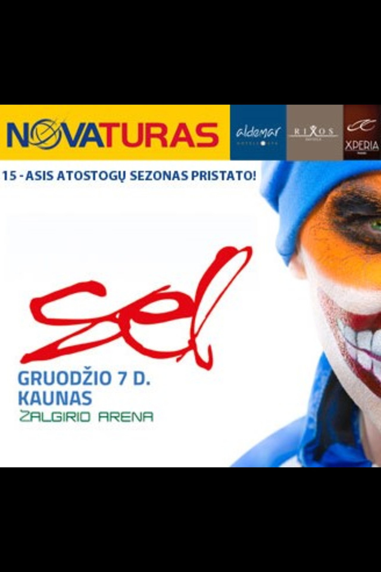 NOVATURO 15-asis atostogų sezonas pristato – SEL Backdrop