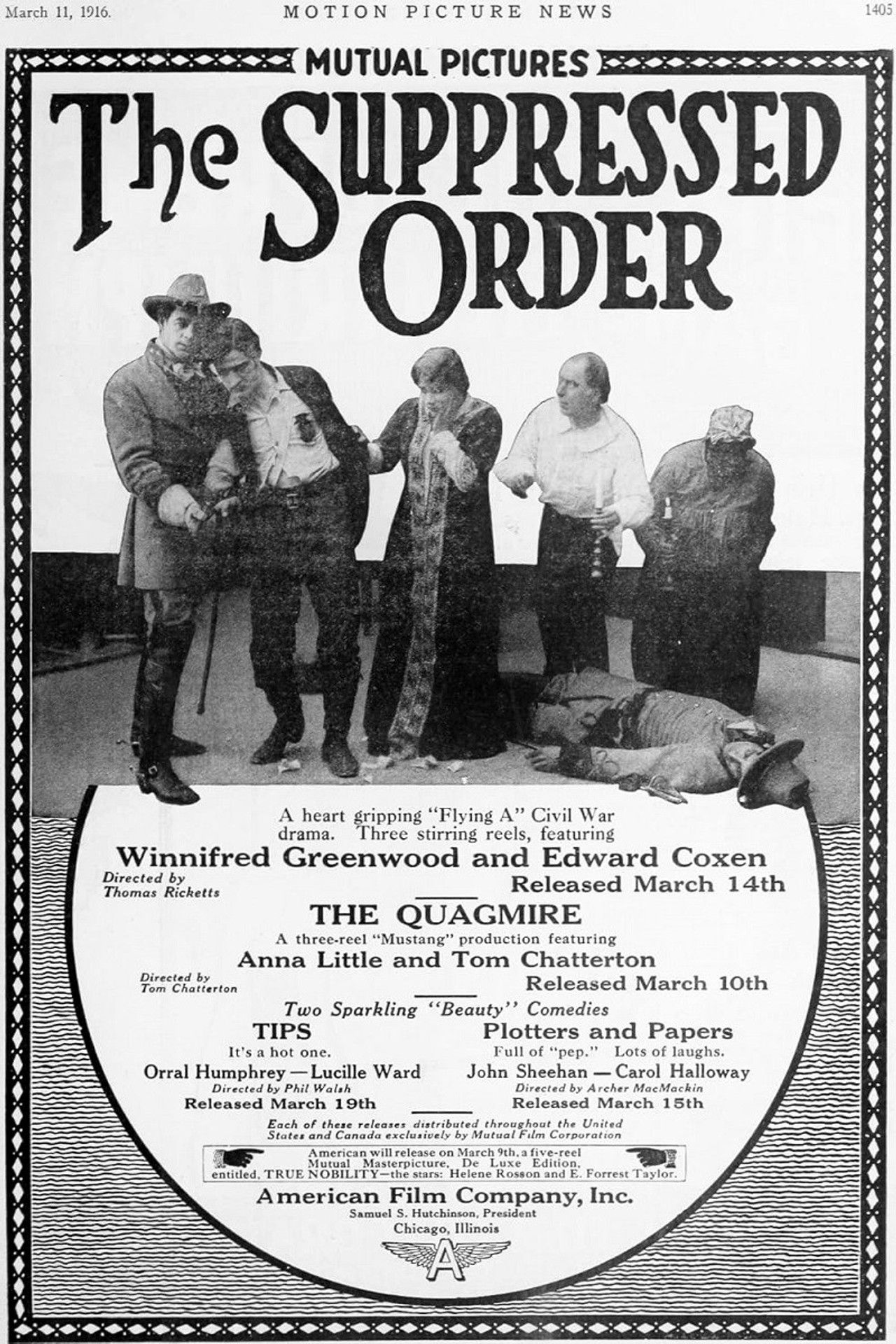 The Suppressed Order Backdrop