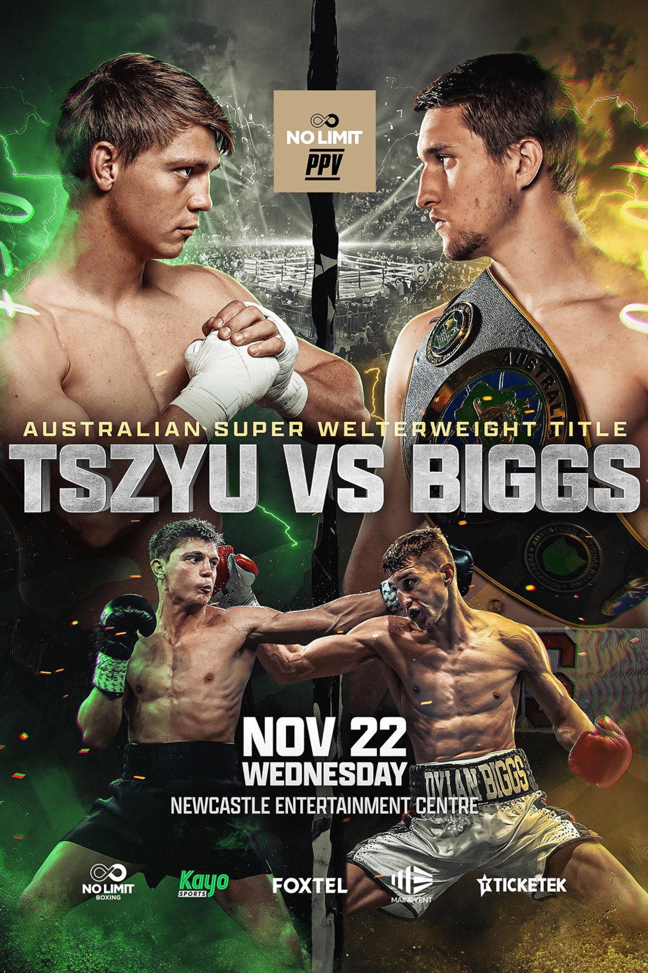 Nikita Tszyu vs. Dylan Biggs filmaffisch