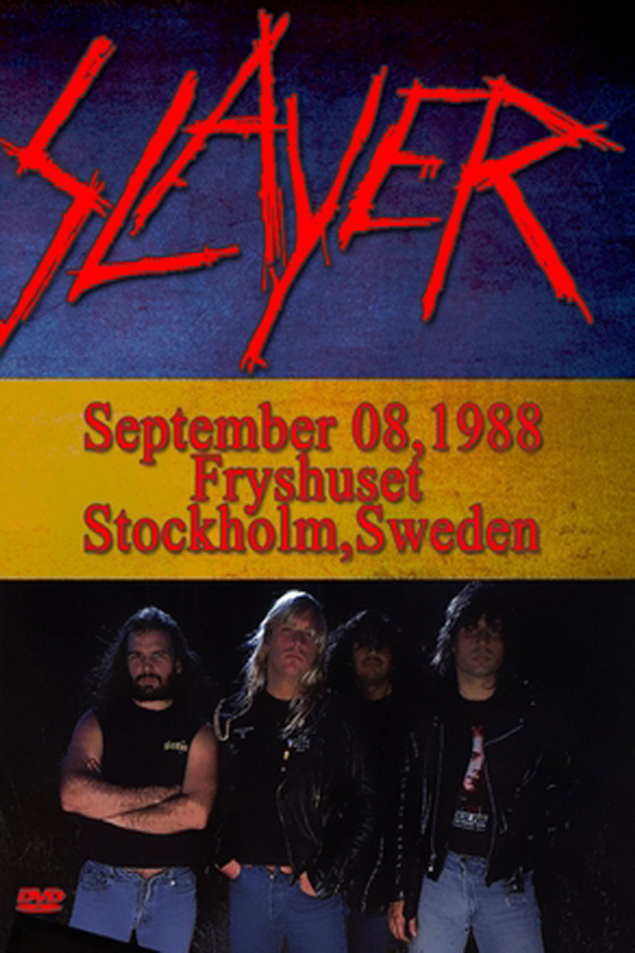 Slayer: Live at Fryhuset - Stockholm, Sweden - 9/8/1988 Backdrop