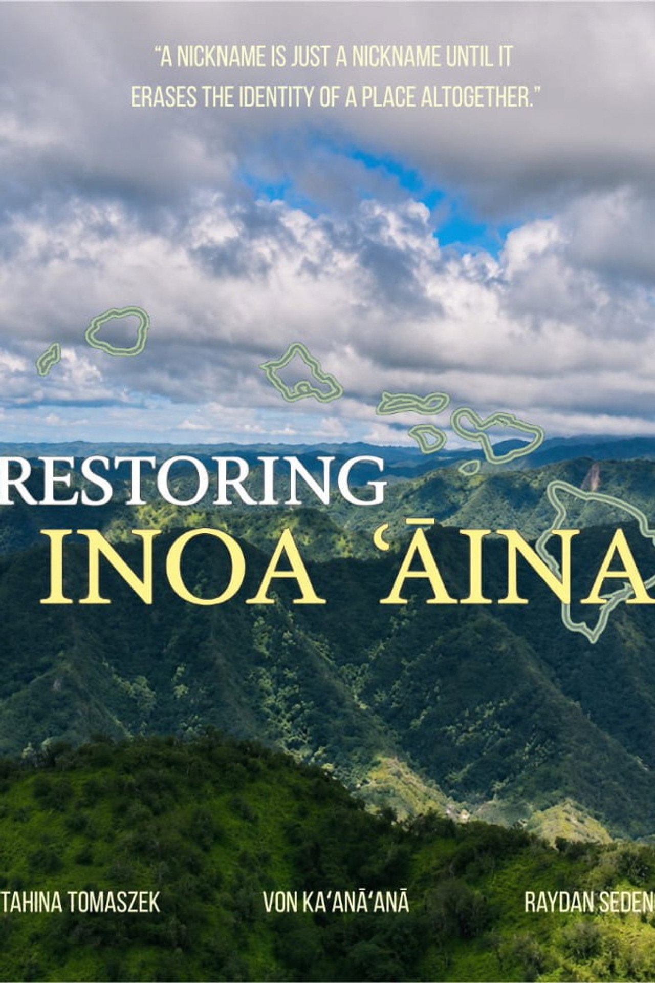 Restoring Inoa ʻĀina