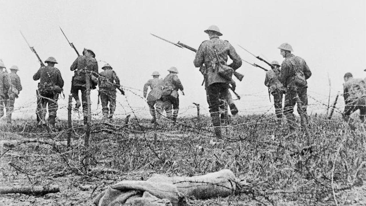 Scen från The Battle of the Somme