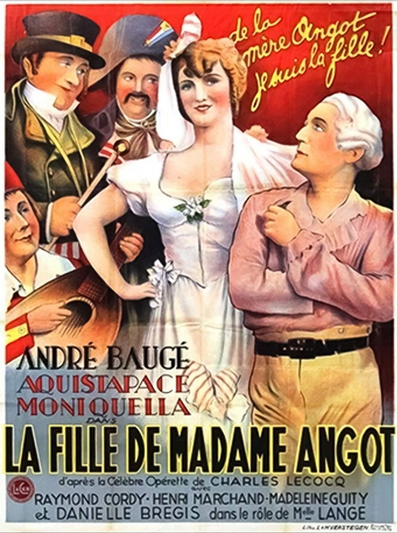 La Fille de Madame Angot Backdrop