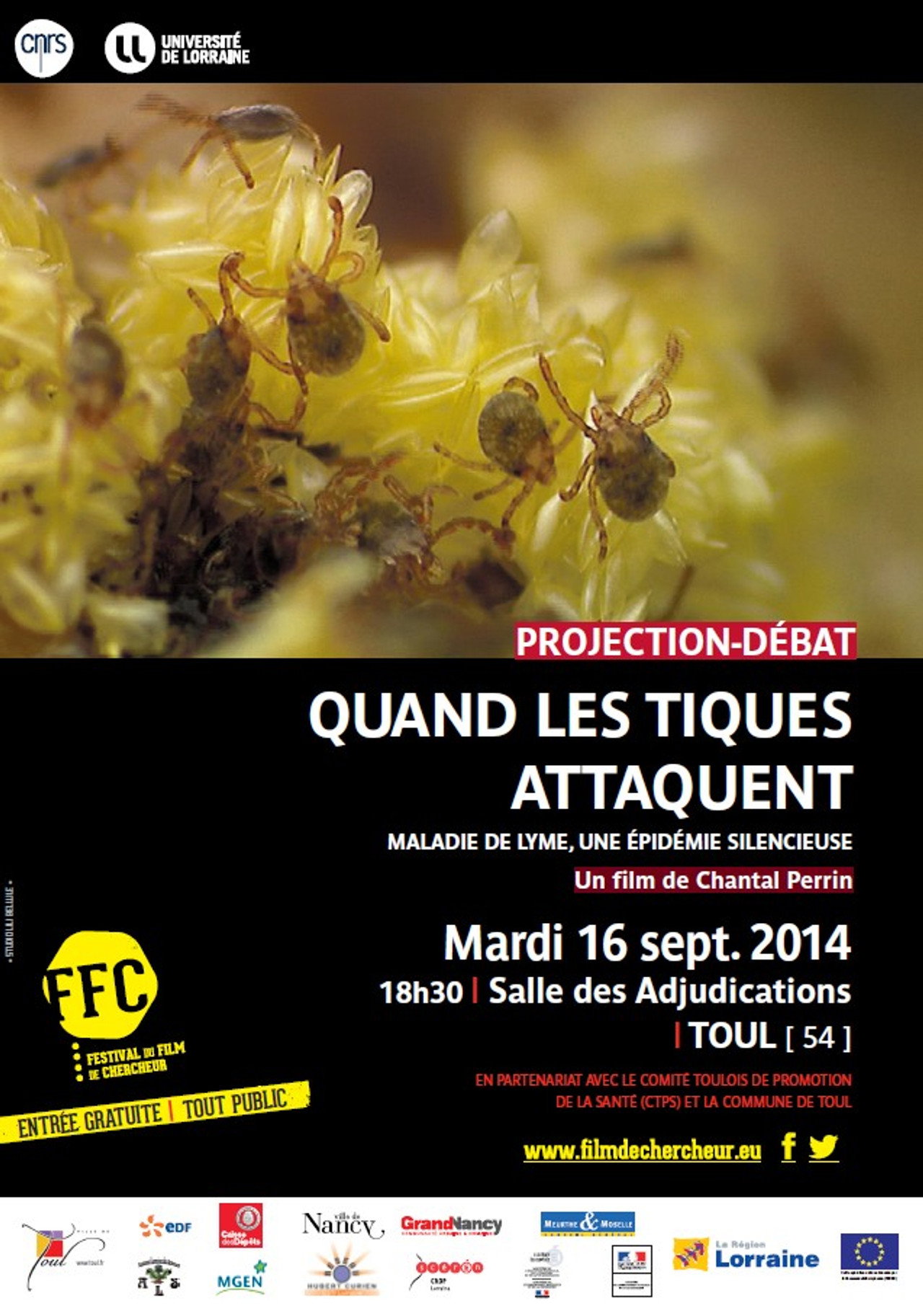 Quand les tiques attaquent ! filmaffisch